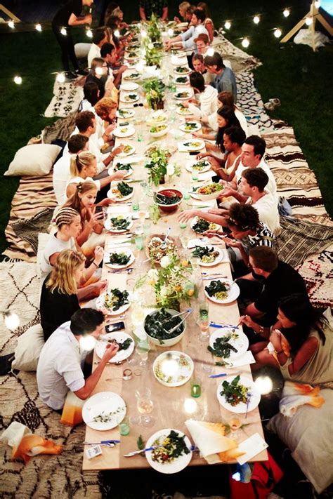 Hot Summer Nights Mid July Bougeotte Boho Backyard Dinner Party