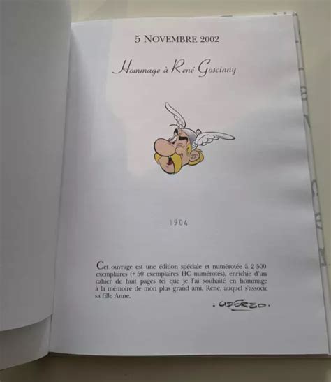 ASTÉRIX RARE Astérix Chez Les Belges Édition Spéciale 1904 2500 Ex