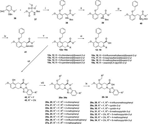 Scheme 2 Synthetic Routes Of Compounds 16−34 A Download Scientific