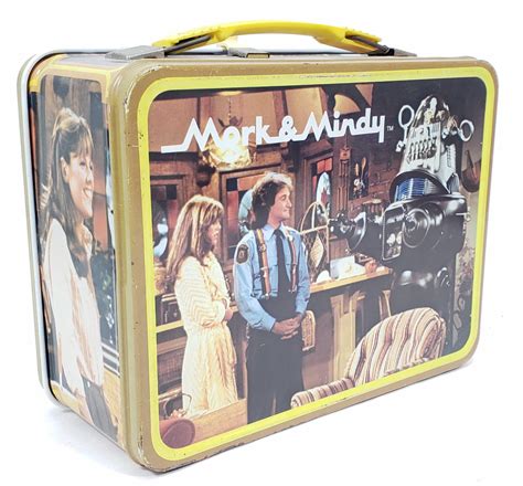 Lot Vintage Mork And Mindy Tin Lunch Box And Thermos