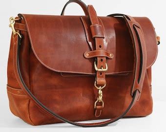 Soho 16 Mailbag English Tan Horween Dublin Leather Messenger Bag With