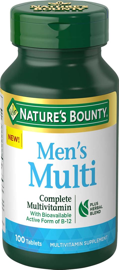 Natures Bounty® Mens Complete Multivitamin 100 Tablets