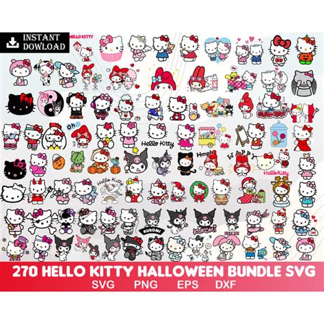 Hello Kitty Bundle Svg Hello Kitty Halloween Svg Eps Png Inspire Uplift