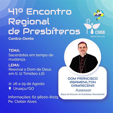 Abertas inscrições para o 41º Encontro Regional de Presbíteros CNBB