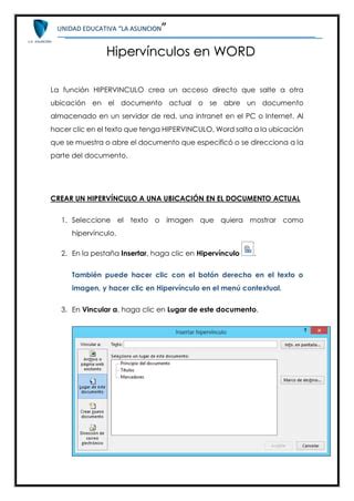 Hipervinculos En Word Pdf