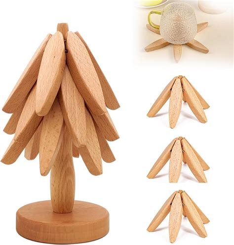 Amazon Wooden Trivets For Hot Dishes Tree Coasters Decorative Wood Trivet Set Hot Pads For