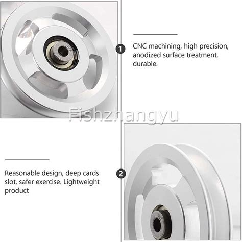 X Mm Aluminum Alloy Bearing Pulley Wheel Cable Gym Equipment