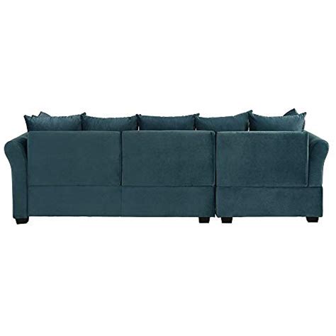 Casa Andrea Milano Llc Modern Large Velvet Sectional Sofa L Shape