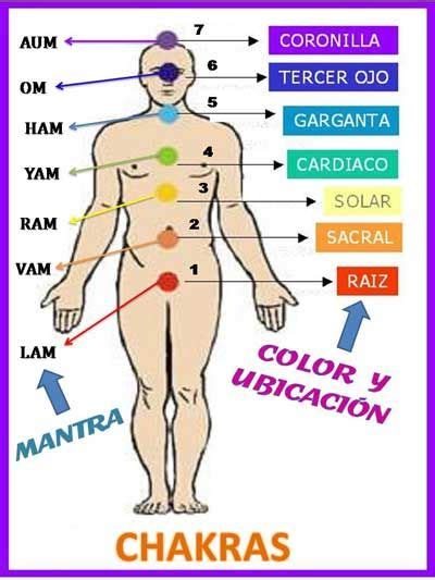 Los chakras son unos puntos energéticos que están recibiendo energía