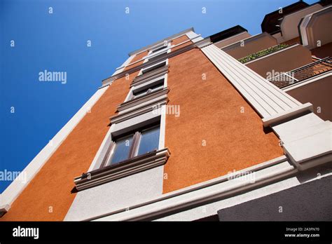 Part Of The Apartment Building Stock Photo Alamy