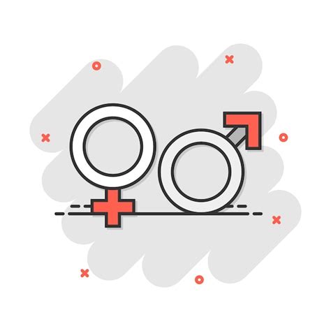 Premium Vector Vector Cartoon Gender Icon In Comic Style Men And