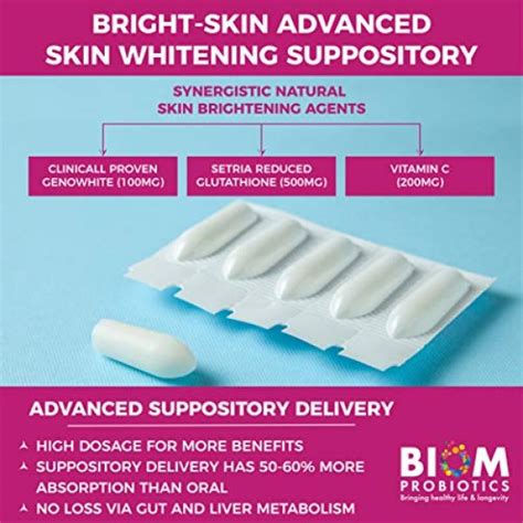 Bright Skin Liposomal Glutathione Suppository Fortified With