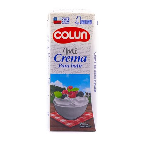 Crema Para Batir Col N Grs Frutos Del Pa S Silvino