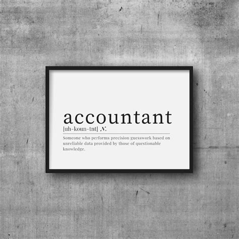 Accountant Wall Art Etsy