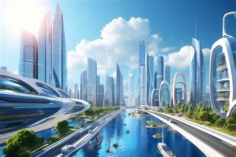 Dynamic and futuristic city skyline 29895531 Stock Photo at Vecteezy
