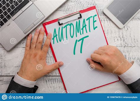 Conceptual Hand Writing Showing Automate It Business Photo Text