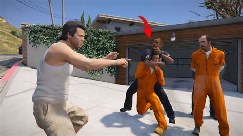 The Cops Arrest Franklin And Trevor Cause Michael Fools Them In GTA 5