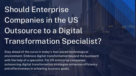 Digital Transformation Specialist For Us Corporations Bacs