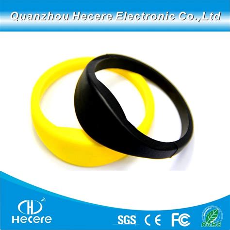 Adjustable Passive Rfid Wristband Silicone Rfid Wristband Bracelet Nfc