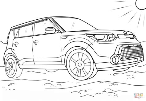 Kia Soul coloring page | Free Printable Coloring Pages