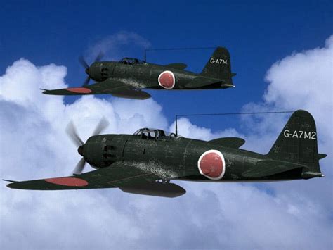 Airplanes In The Skies Faf History Mitsubishi A7m