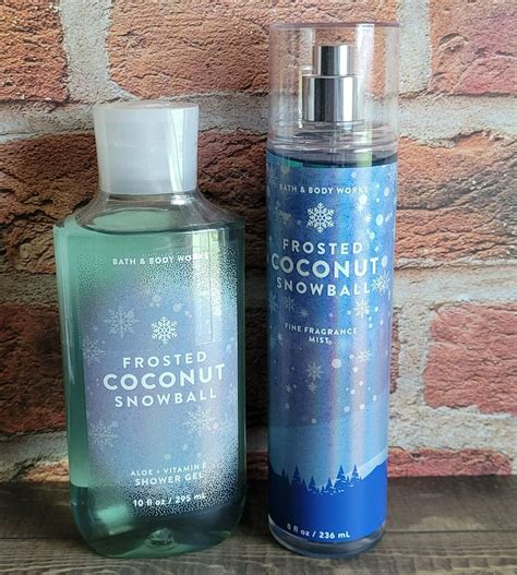 Bath And Body Works Frosted Coconut Snowball Shower Gel And Fine