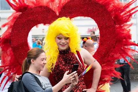 Christopher Street Day Gay Bisexual And Lesbian Parade Pride Month Rainbow Flag Equal