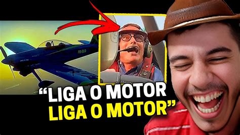 Desligaram O Motor Do Avi O E O Mu O Quase Papocou De Medo Youtube