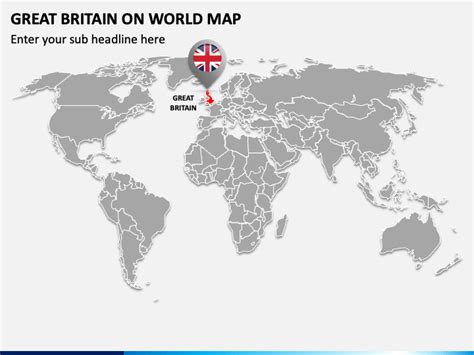 Great Britain on World Map for PowerPoint and Google Slides - PPT Slides