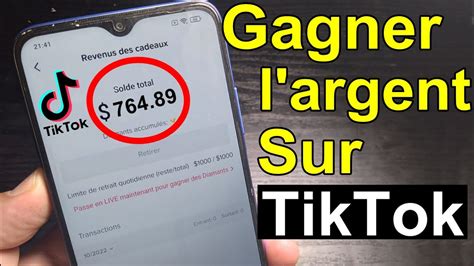 Comment Gagner De L Argent Avec Tik Tok Gagner De L Argent Avec Tik