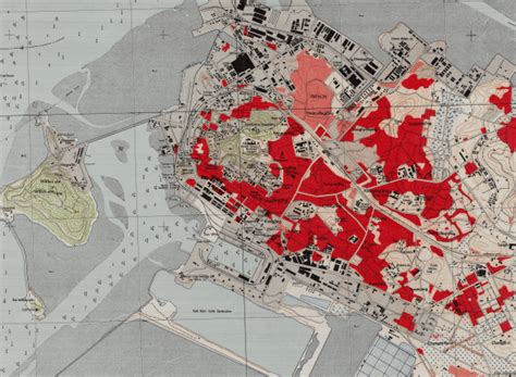 Inchon, South Korea 1:12,500 City Topographical Map With Urban Emphasi ...