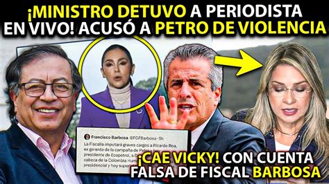 CAE VICKY CON CUENTA FALSA DE FISCAL MINISTRO DETUVO EN VIVO A