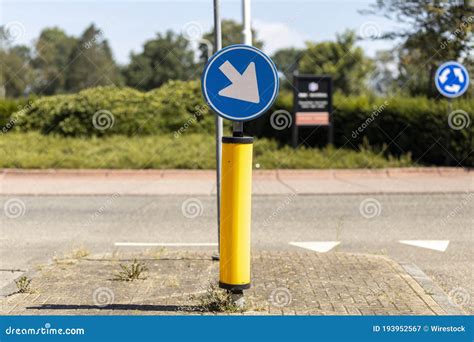 Dutch Traffic Sign Before A Rotunda Stock Image Image Of Icon