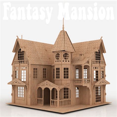 Dollhouse 3d Puzzle Digital Design Files For Laser And Cnc Etsy