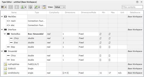 Create Modify And Manage Types Such As Bus Objects MATLAB