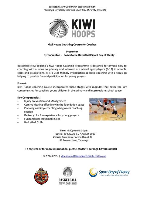 Kiwi Hoops Coaching Clinics