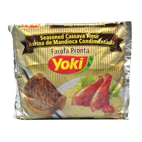 Seasoned Cassava Flour Farofa De Mandioca Pronta Yoki 17 6 Oz 500g Gluten