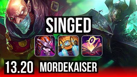 Singed Vs Morde Top 1 9m Mastery 5 2 15 700 Games Rank 13