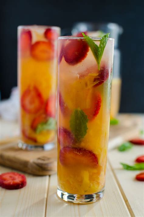 Non Alcoholic Pineapple Strawberry Sangria To Enjoy The Summer Months