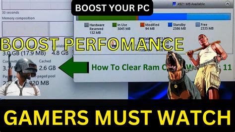 GAMER S MUST WATCH Automatically Clear RAM Cache How To Optimize Pc