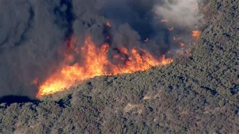 Aerial Footage Shows Raging Wildfires Us News Sky News