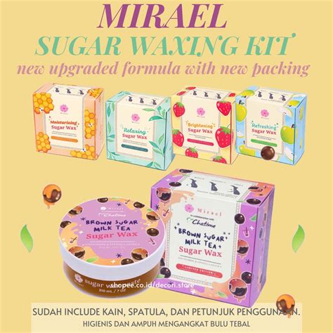 Jual Sugar Waxing Kit Mirael X Chatime Penghilang Pencabut Bulu Ketiak