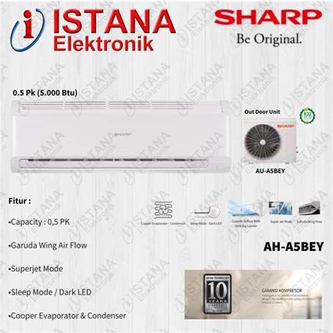 Jual Sharp Ac Split Pk Garuda Series Ah A Bey Di Seller Istana