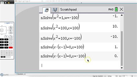 Using Nsolve To Solve Quadratic Equations In The Ti Nspire Cx Calculator Youtube