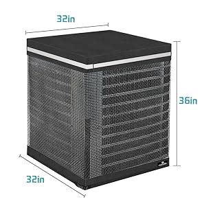 Amazon Coverr Central Air Conditioner Cover Full Breathable Mesh