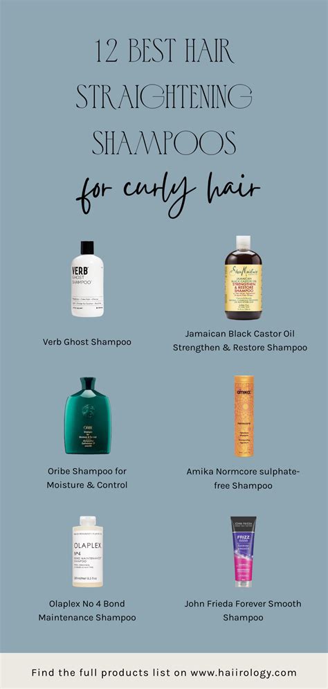 Best Hair Straightening Shampoos For Curly Hair Haiirology