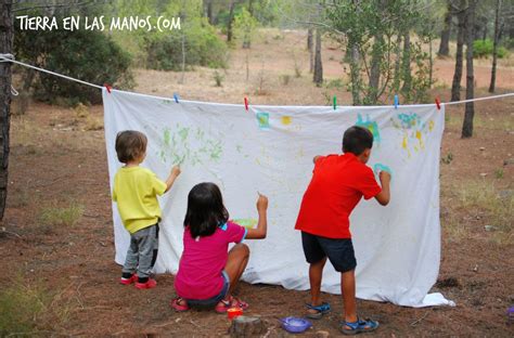 Ideas Para Pintar Al Aire Libre Tierra En Las Manos