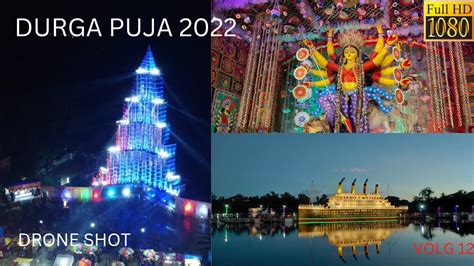 Durga Puja 2022 Burj Kalifa Pandal Drone Shot বুর্জ খলিফা Youtube