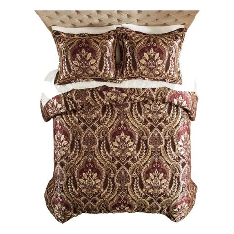 Croscill Classics Julius 4 Piece Comforter Set In Burgundy King