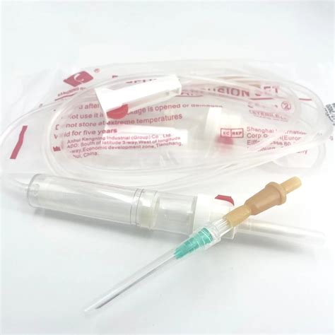 Medical Disposable Blood Transfusion Infusion Set With CE FDA ISO